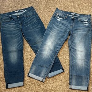 Bundle- Denizen from Levi's Women's Distressed Blue Ankle Jeans